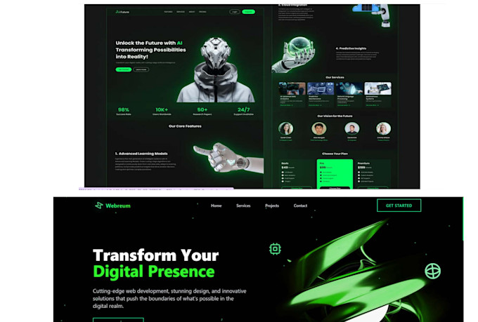 create modern animated 3d landing pages with nextjs react threejs gsap tailwind